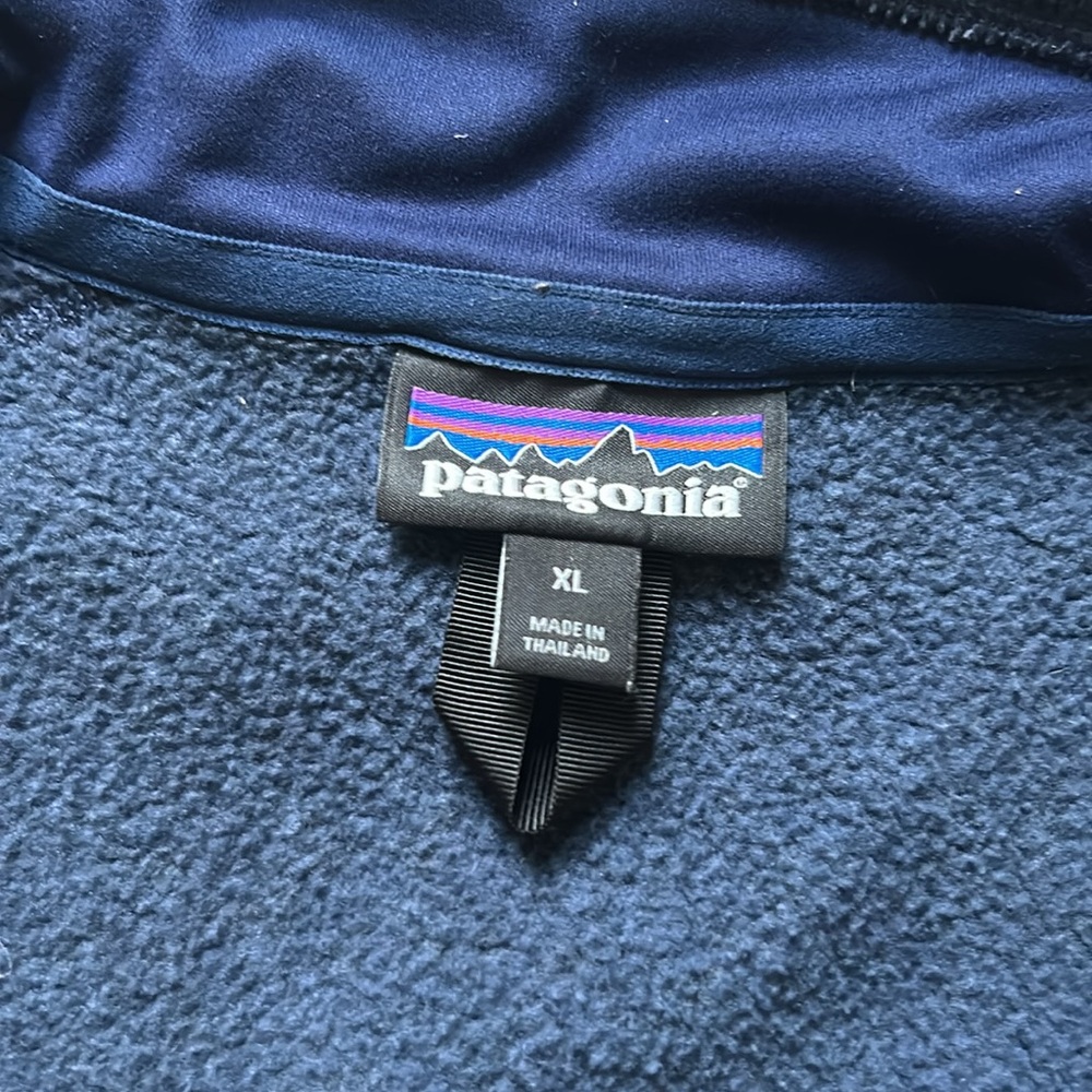 Patogonia 1/4 zip sweatshirt Navy Blue - Picture 3 of 4